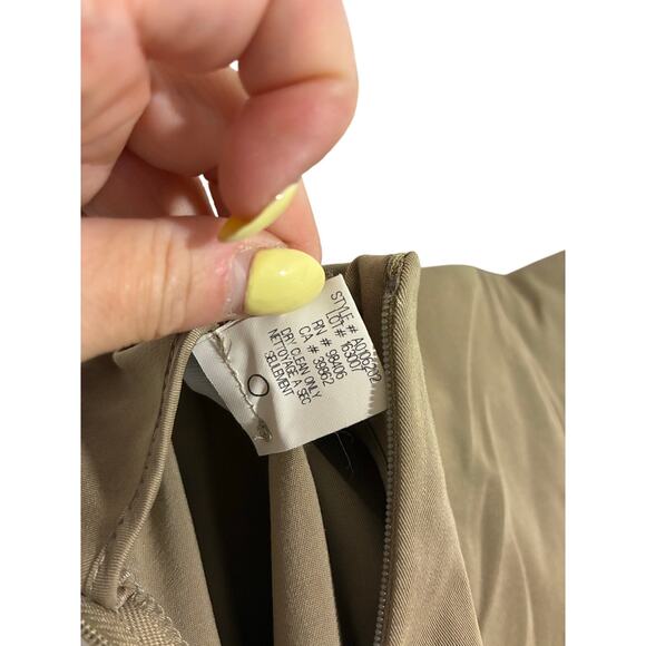 Theory Stretch Pants Khaki S Cropped Curvy Fit Work Career Business Travel Glam - Picture 6 of 6